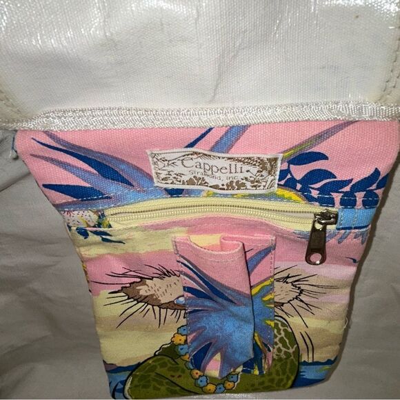 Vintage Cappelli Sequins Embellished Turtle Travel Weekend Statement Bag - Picture 7 of 9